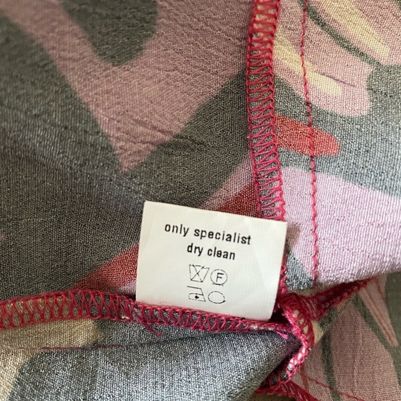 NWT BL^NK LONDON X ANTHROPOLOGIE Butterfly Faux Wrap Midi Dress Size Small - Picture 12 of 12